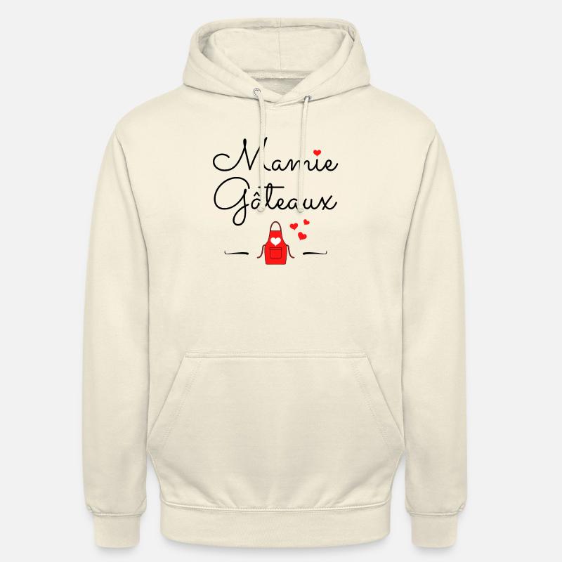 Mamie gâteaux Idée cadeau original - Sweat-shirt à capuche unisexe - vanille