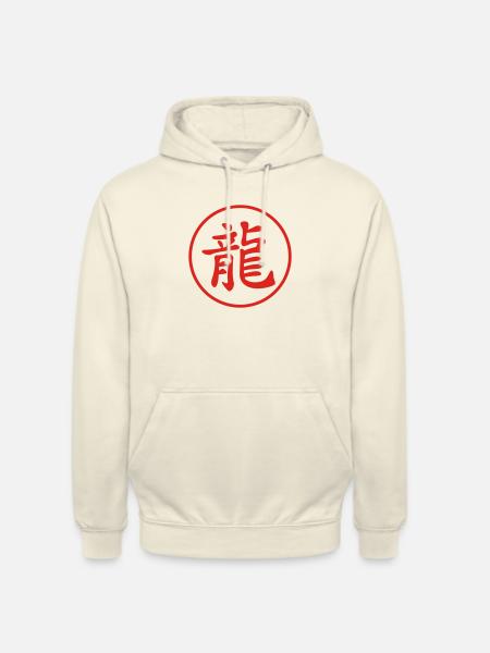 Kanji Dragon - Unisex Hoodie - vanilla