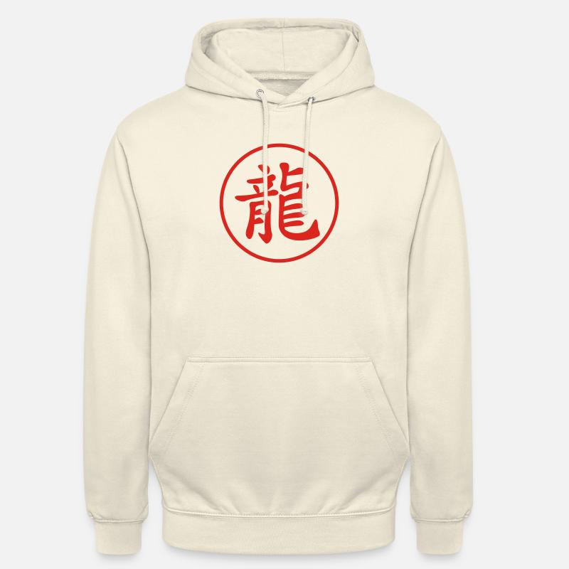 Kanji Dragon - Unisex Hoodie - vanilla