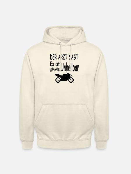 Motorrad - Unisex Hoodie - Vanille-Milchshake