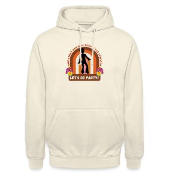 Ohne mich ist keine Partei erfolgreich - Unisex Hoodie - Vanille-Milchshake - Vorne - Alina (178cm) & Michal (187cm)