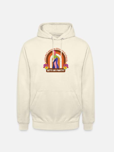 Beze mnie żadna impreza nie jest udana - Bluza z kapturem typu unisex - shake waniliowy