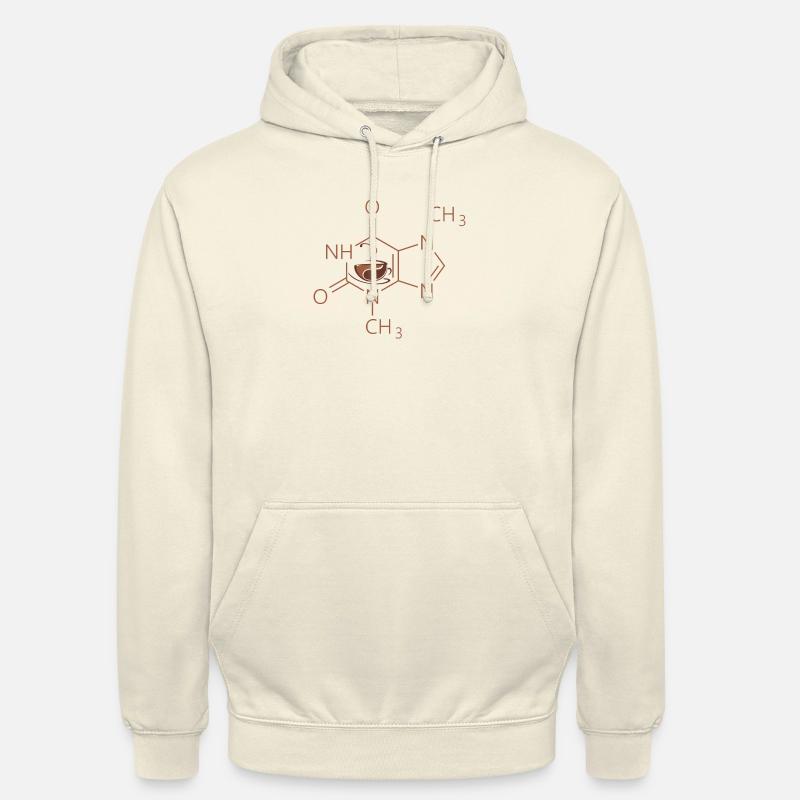 molécule de café - Sweat-shirt à capuche unisexe - vanille