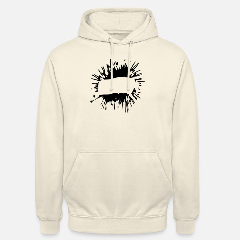 Text einfügen Klecks - Unisex Hoodie - Vanille-Milchshake