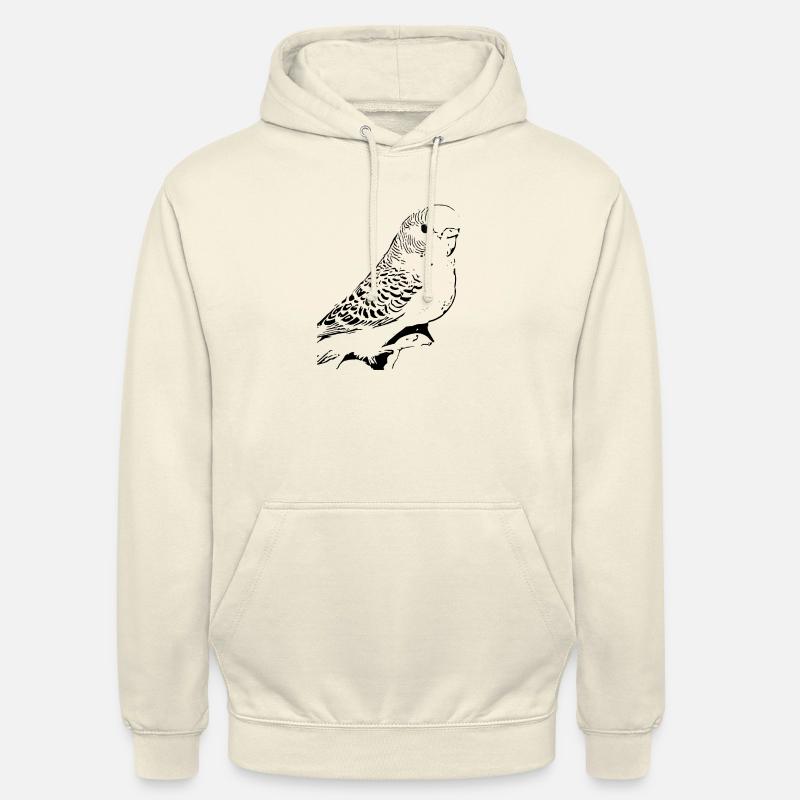 Perruche ondulée - Sweat-shirt à capuche unisexe - vanille