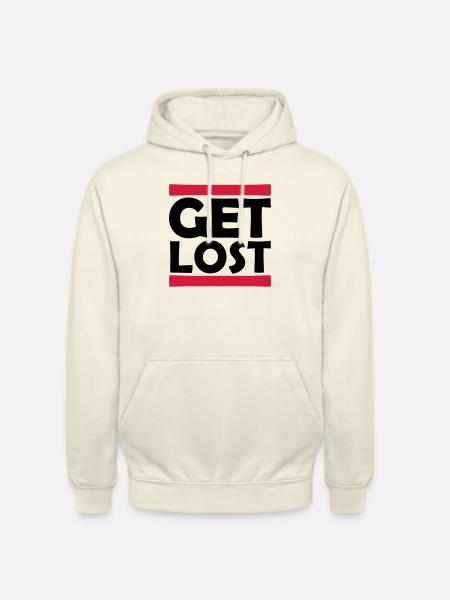 Strip Get Lost - Unisex Hoodie - vanilla