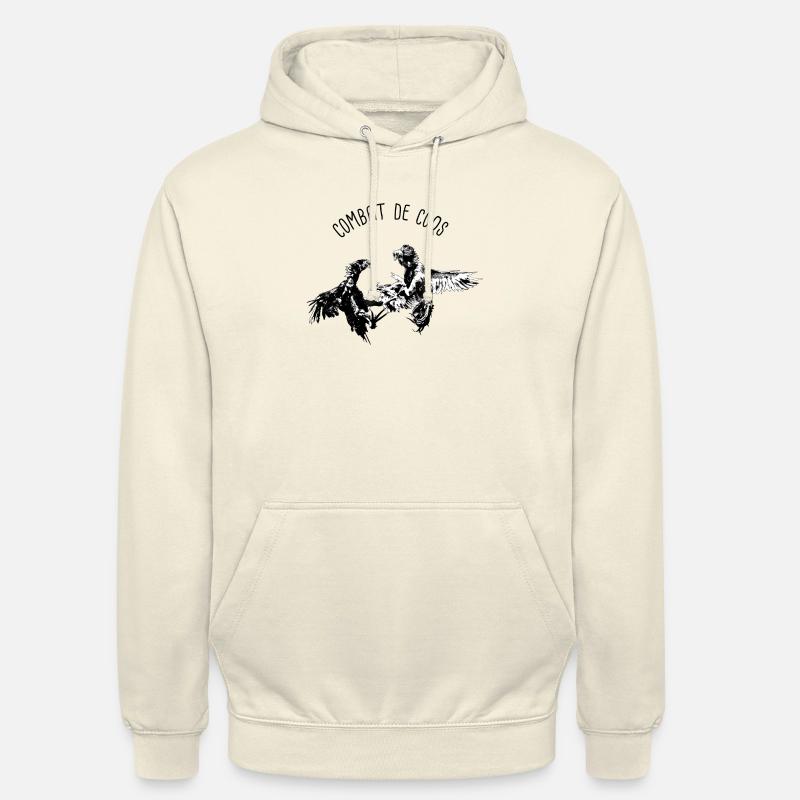 coq 04 - Sweat-shirt à capuche unisexe - vanille