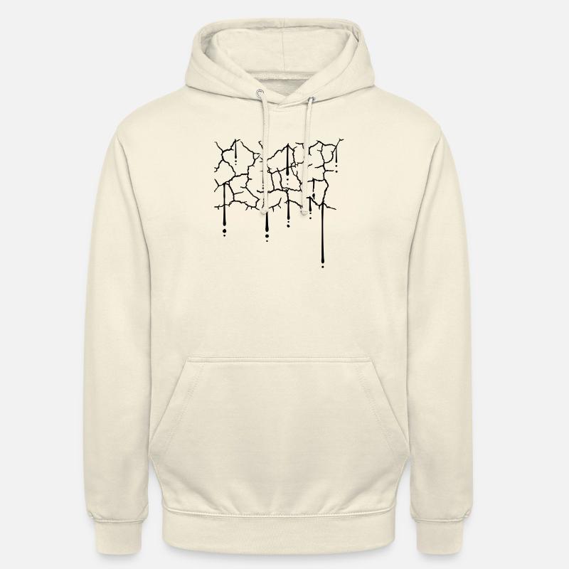 Drops Cracks Pattern Texture - Unisex Hoodie - vanilla