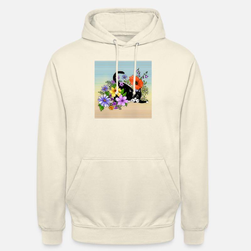 Chat - Sweat-shirt à capuche unisexe - vanille