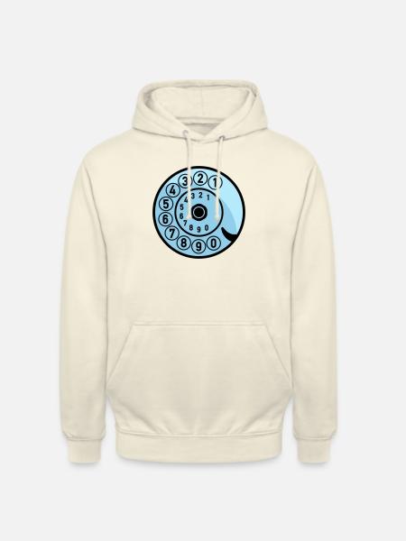Wählscheibe Vintage Telefon anrufen Retro Technik - Unisex Hoodie - Vanille-Milchshake