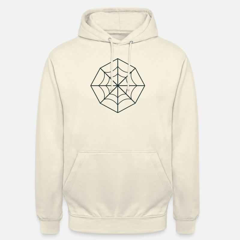 toile d’araignée irrégulière - Sweat-shirt à capuche unisexe - vanille