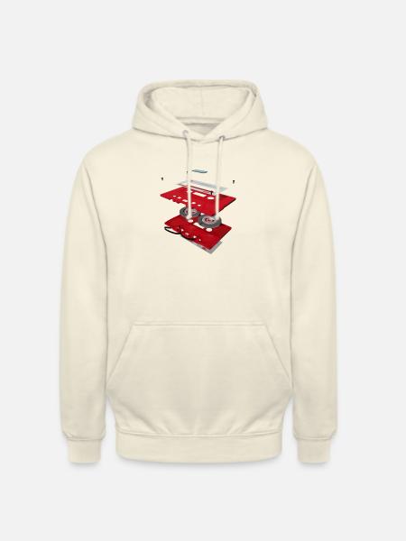Cassette de musique - Sweat-shirt à capuche unisexe - vanille