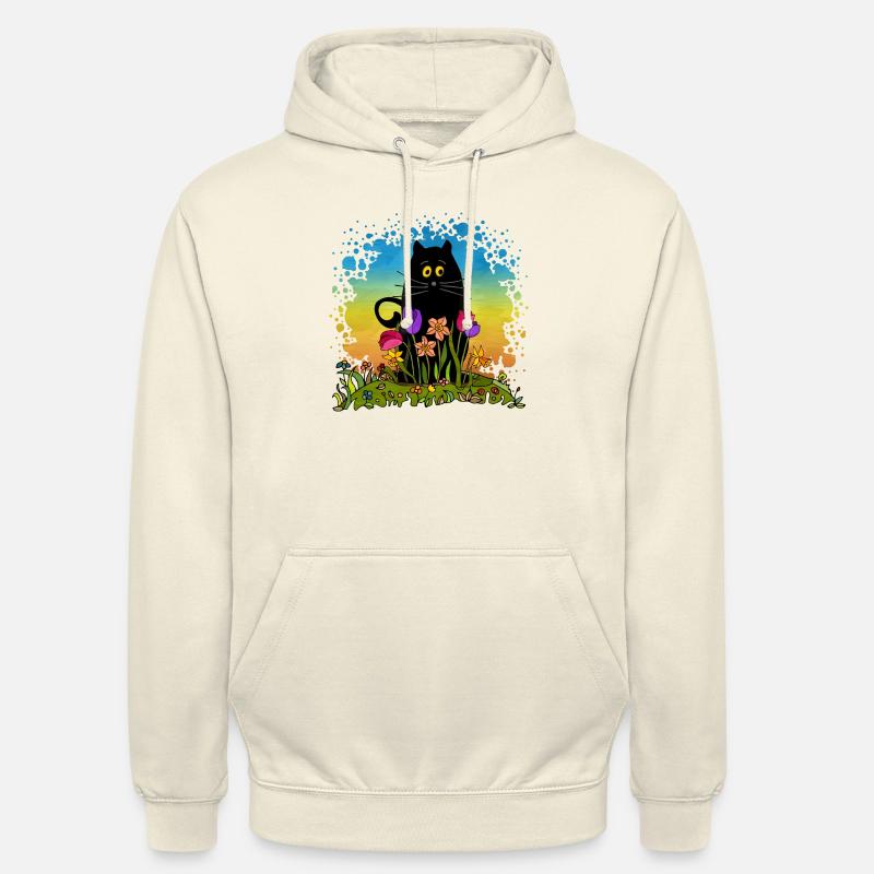 Chat - Sweat-shirt à capuche unisexe - vanille