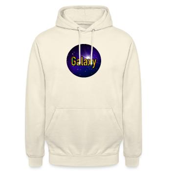 Galaxy - Unisex Hoodie - Vanille-Milchshake - Vorne - Alina (178cm) & Michal (187cm)