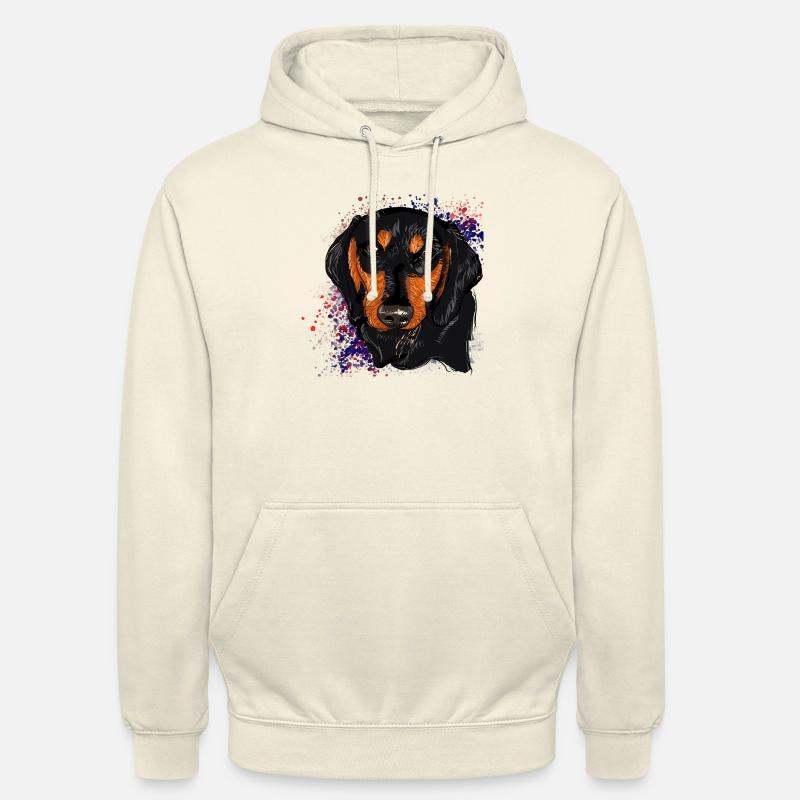 Teckel - Sweat-shirt à capuche unisexe - vanille