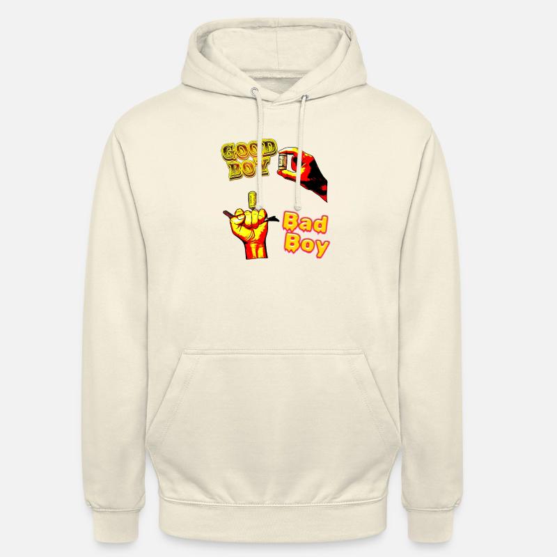 Good boy VS bad boy - Sweat-shirt à capuche unisexe - vanille