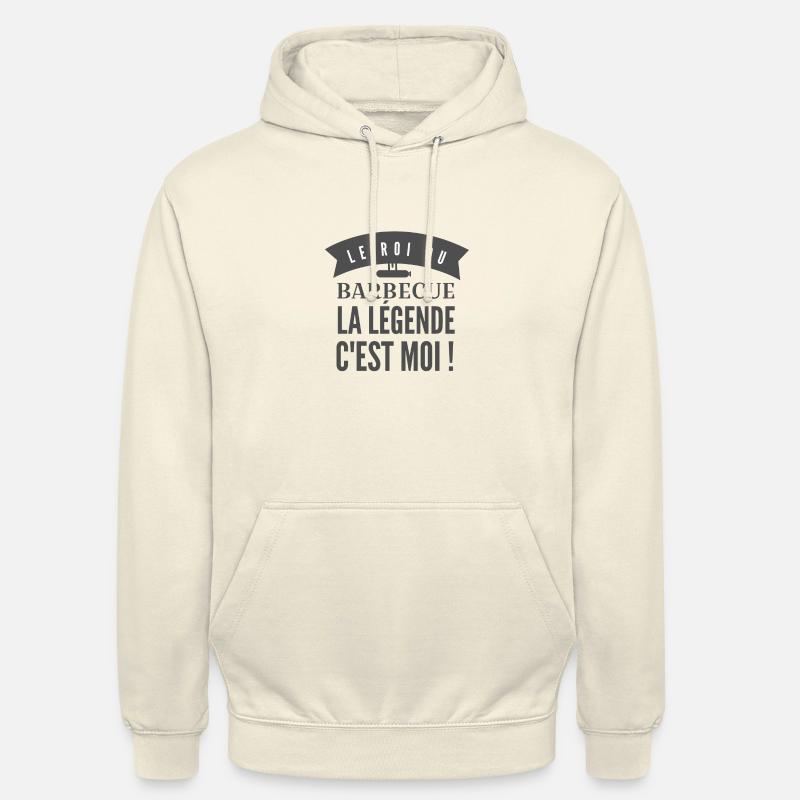 Le roi du barbecue - Sweat-shirt à capuche unisexe - vanille