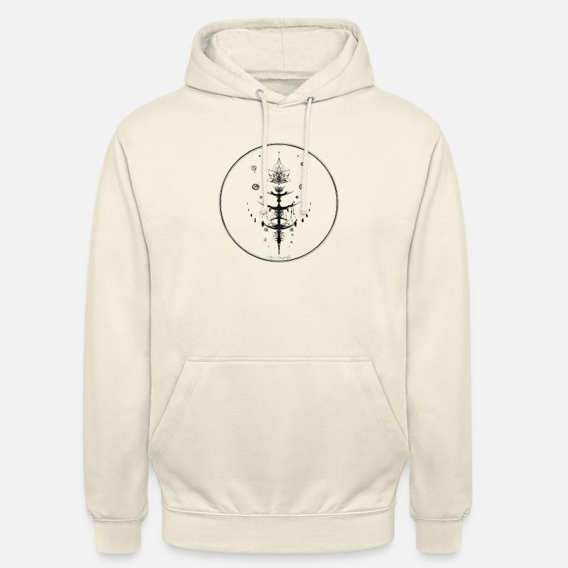 Collection Mystique ~ noir tatoo ~ n°9 - Sweat-shirt à capuche unisexe - vanille