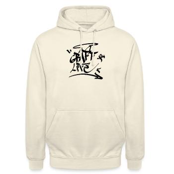 GRAFFITI LIFE - Sweat-shirt à capuche unisexe - vanille - Devant - Alina (178cm) & Michal (187cm)
