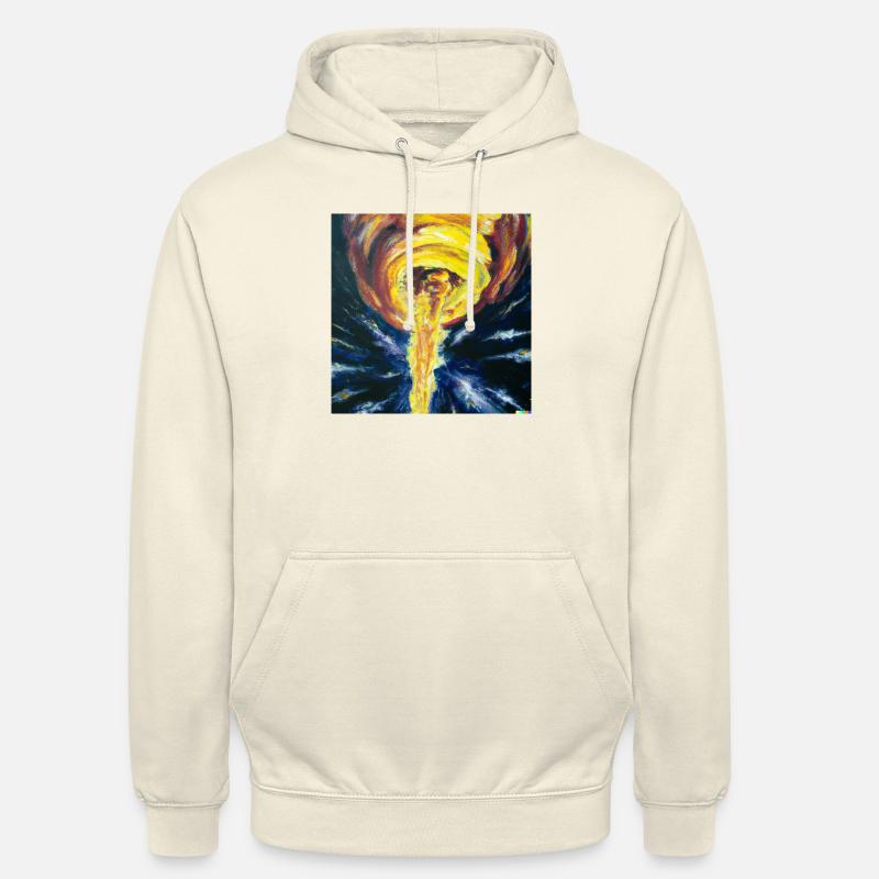 Tornade de feu - Sweat-shirt à capuche unisexe - vanille