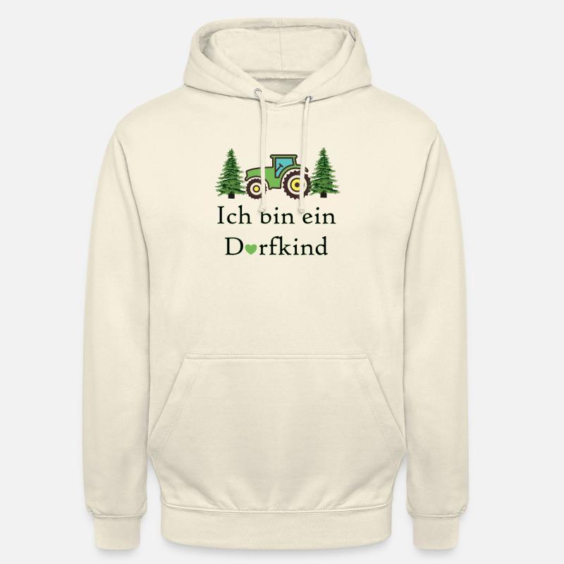 Ich bin ein Dorfkind und stolz darauf. Vom Dorf - Unisex Hoodie - Vanille-Milchshake
