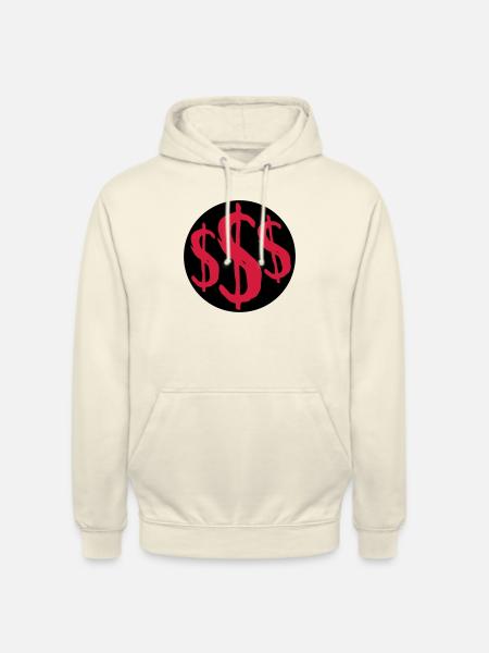 Rich 3 Dollar Sign - Unisex Hoodie - vanilla