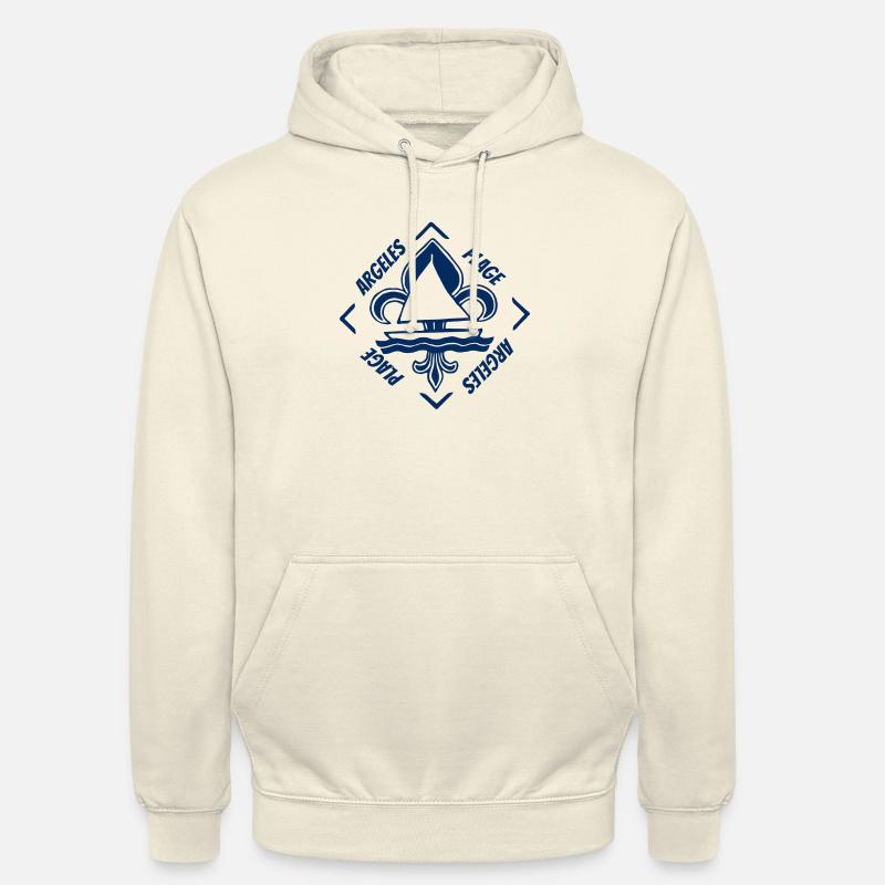 Argelès Mediterranean Beach Frankreich - Unisex Hoodie - Vanille-Milchshake