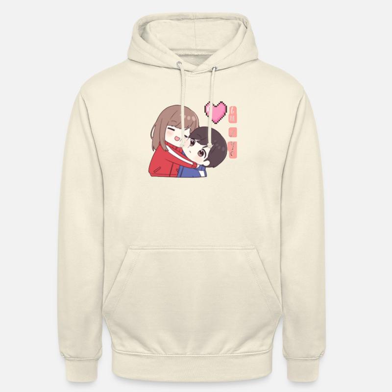 Anime, Toi et Moi - Sweat-shirt à capuche unisexe - vanille