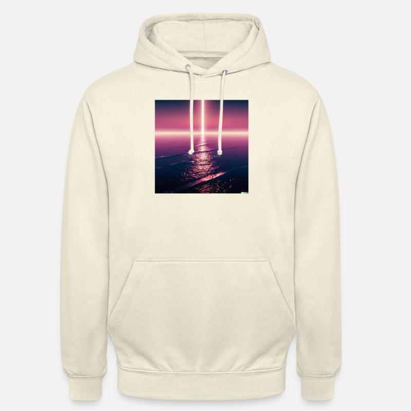 Synthwave le retour de Jésus - Sweat-shirt à capuche unisexe - vanille