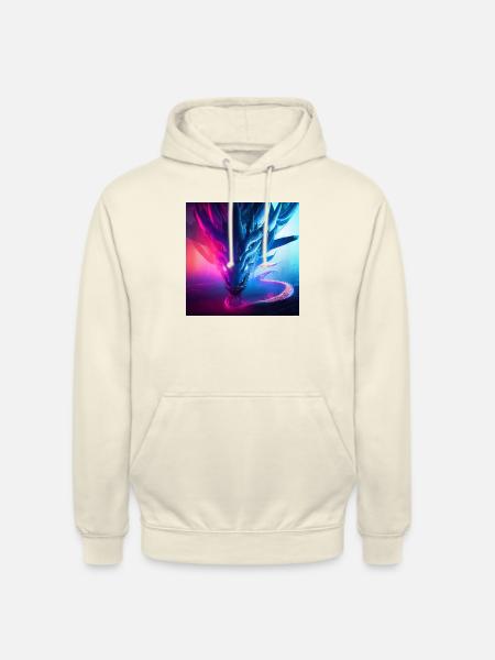 chinese dragon frontal view - Unisex Hoodie - Vanille-Milchshake