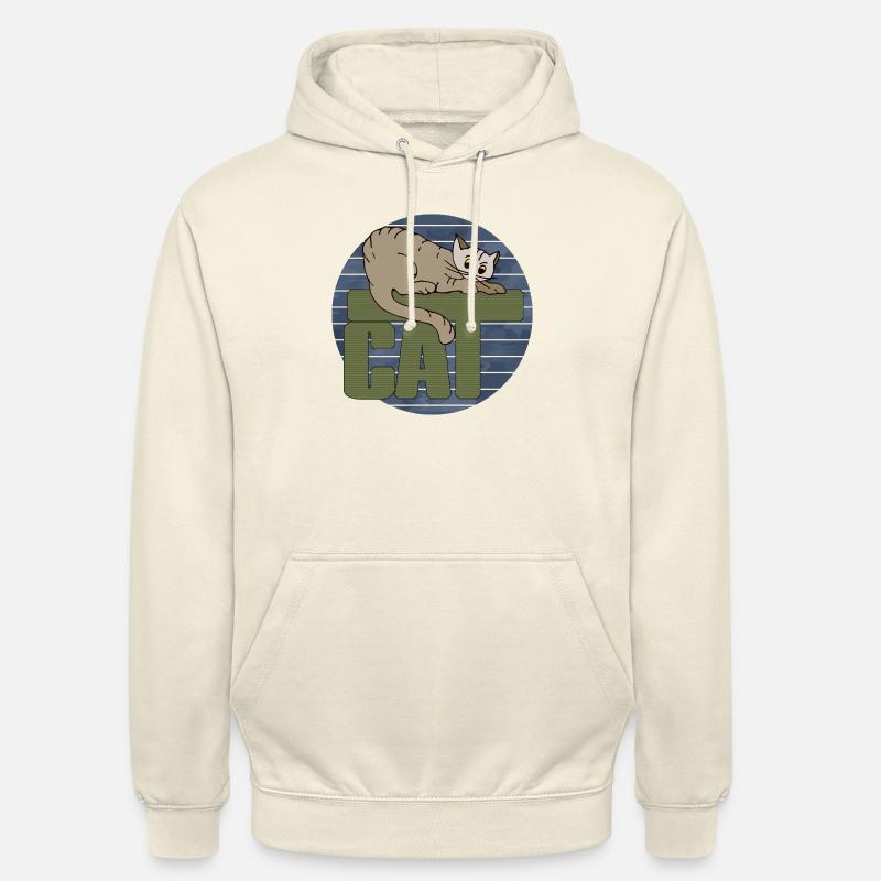 Chat - Sweat-shirt à capuche unisexe - vanille