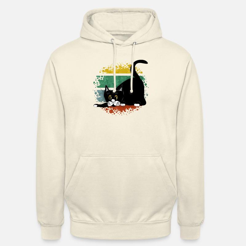Chat - Sweat-shirt à capuche unisexe - vanille