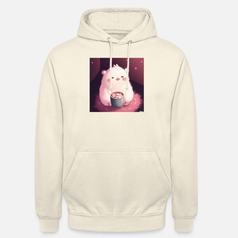 Tiechen moelleux - Sweat-shirt à capuche unisexe - vanille