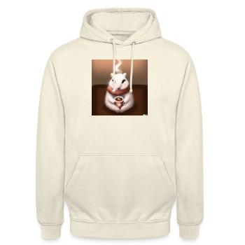 Fluffy animal - Unisex Hoodie - vanilla - Front - Alina (178cm) & Michal (187cm)