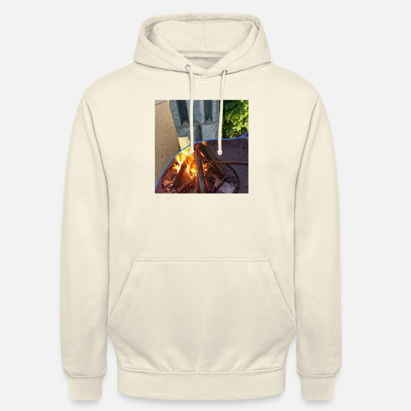 Feu et pierres - Sweat-shirt à capuche unisexe - vanille