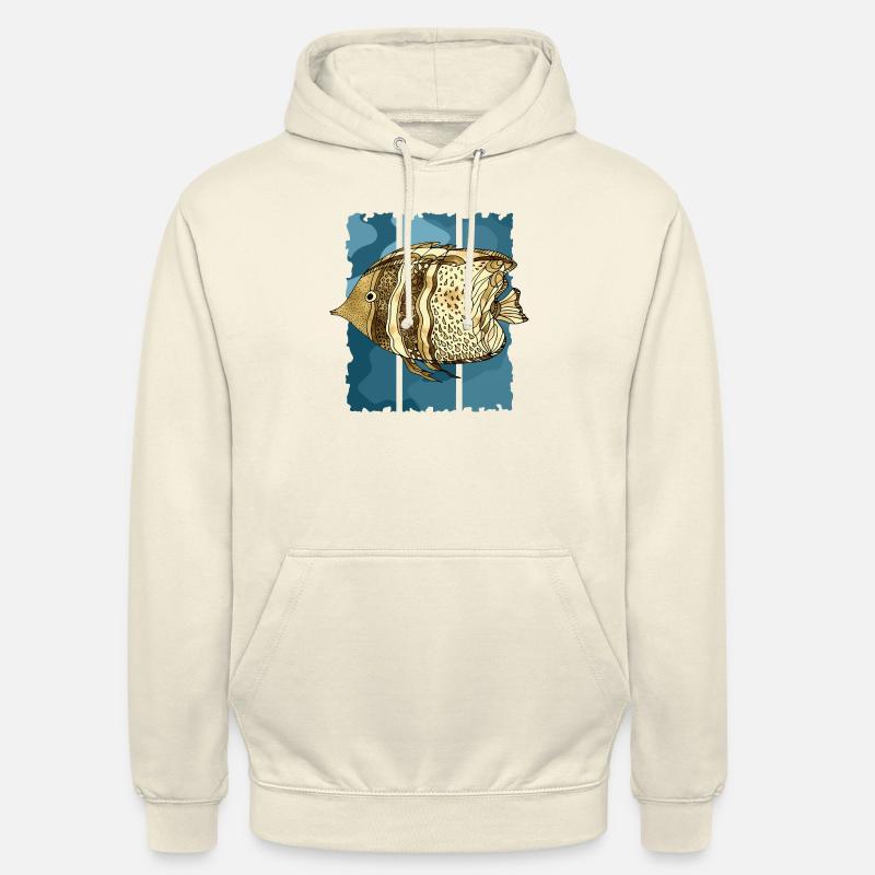 Poisson - Sweat-shirt à capuche unisexe - vanille
