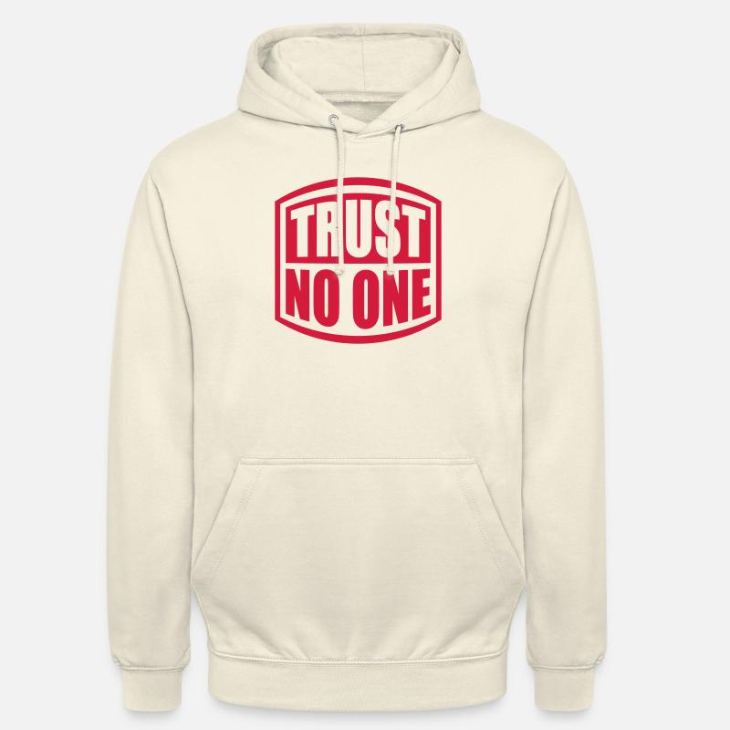 trust no one Zitat - Unisex Hoodie - Vanille-Milchshake