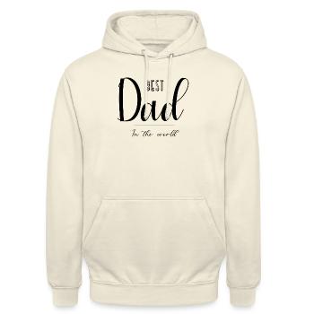 Bester Vater der Welt bester Vater der Welt - Unisex Hoodie - Vanille-Milchshake - Vorne - Alina (178cm) & Michal (187cm)