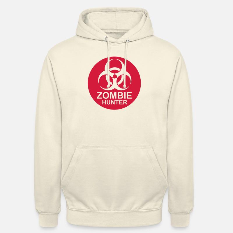 Chasseur de zombies Citation d’Halloween - Sweat-shirt à capuche unisexe - vanille