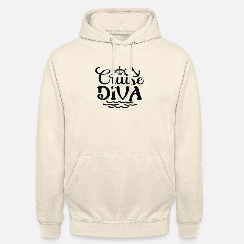 Diva de la croisière - Sweat-shirt à capuche unisexe - vanille