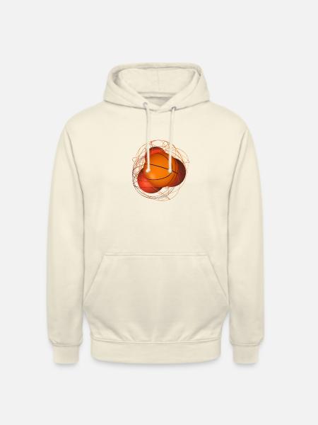 Basketball 3D Design - Unisex Hoodie - vanilla
