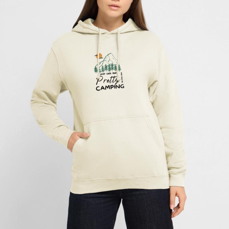 Appelez-moi simplement Pretty et emmenez-moi Camping Sweat-shirt à capuche unisexe