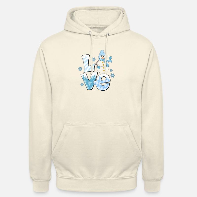 Amour - Sweat-shirt à capuche unisexe - vanille