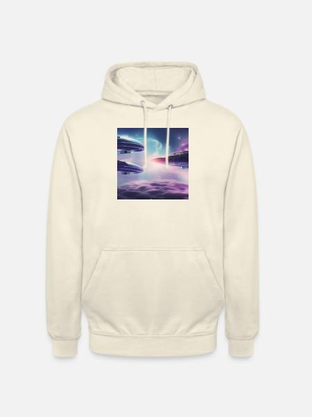 Futuristic Sky - Unisex Hoodie - vanilla