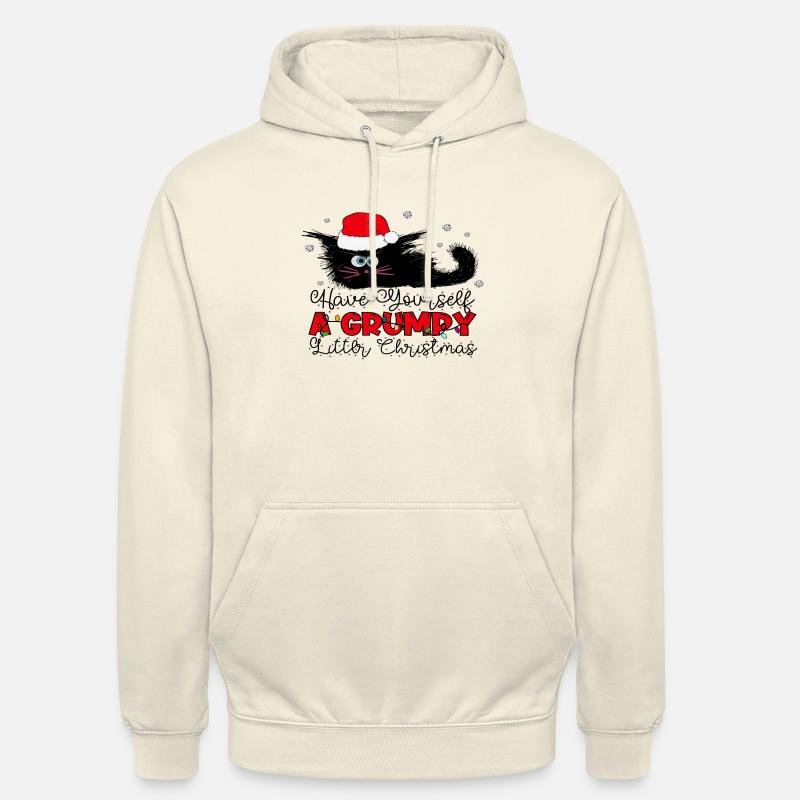 Faites-vous une litière grincheuse Noël - Sweat-shirt à capuche unisexe - vanille