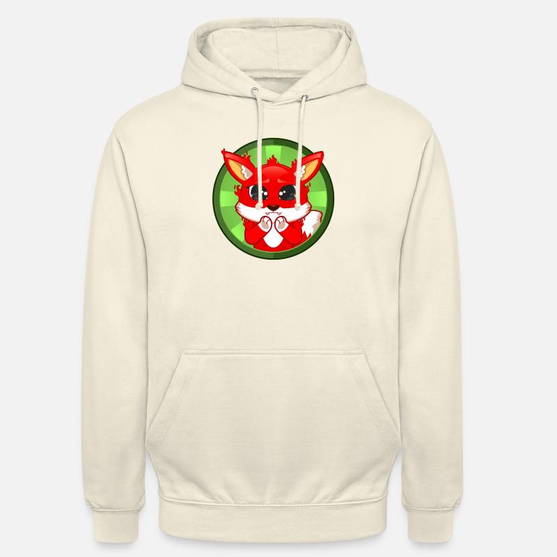 Les grands yeux du renard - Sweat-shirt à capuche unisexe - vanille