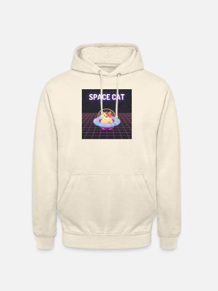 Space cat - Unisex Hoodie - Vanille-Milchshake