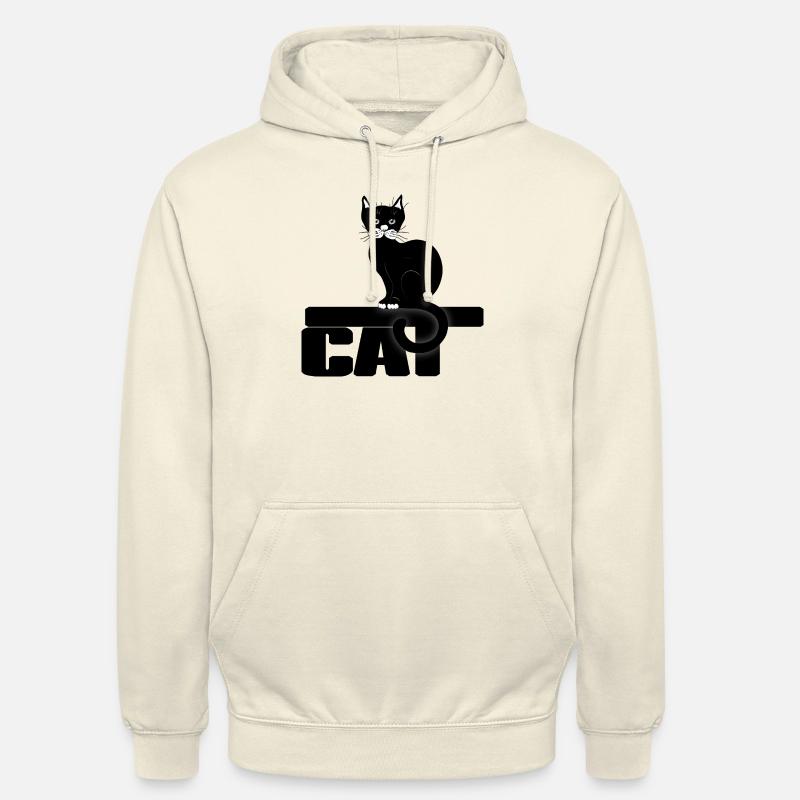 Chat - Sweat-shirt à capuche unisexe - vanille