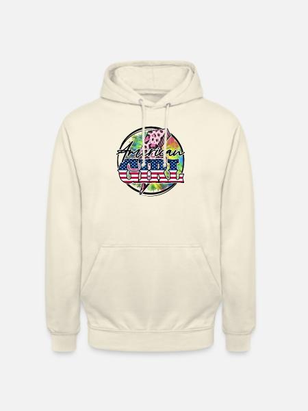 Amerikanisches Mädchen - Unisex Hoodie - Vanille-Milchshake