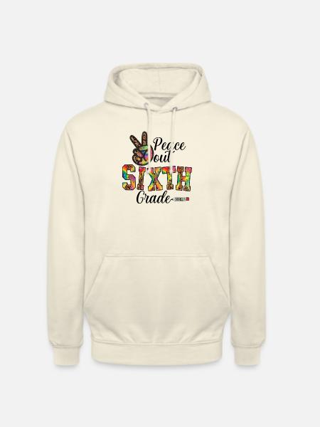 Peace Out Sixt Grade - Sweat-shirt à capuche unisexe - vanille